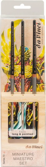 Da Vinci Miniature Maestro Set Set pensule rotunde 3 buc