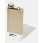 Ploská fľaša v zlatej farbe Pantone, 150 ml