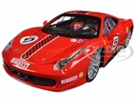 Ferrari 458 Challenge 5 Red 1/24 Diecast Model Car by Bburago