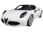 Alfa Romeo 4C Glossy White 1/18 Model Car by Autoart