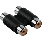 Hama 00043483  cinch audio adaptér [2x cinch zásuvka - 2x cinch zásuvka] čierna