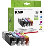 KMP Ink náhradný Canon PGI-570 XL, CLI-571 XL kompatibilná kombinované balenie čierna, zelenomodrá, purpurová, žltá C107
