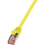 Síťový kabel RJ45 LogiLink CQ2027S, CAT 6, S/FTP, 0.50 m, žlutá