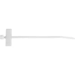 Stahovací pásek se štítkem Panduit PLM2S-C, 188 x 4,7 mm, bezbarvá