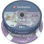 Verbatim DVD+R DL 8,5GB 8X 25 ks SP PRINT