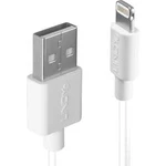 Kabel LINDY LINDY 2m USB an Lightning Kabel weiss 31327, 2.00 m, bílá