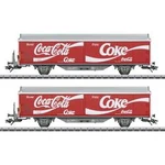 Märklin 048344 Sada 2 vozů s posuvnými stěnami Hbils-vy der Coca-Cola® Company