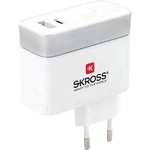 USB nabíječka Skross 2.800131, nabíjecí proud 5.4 A, stříbrná, bílá