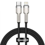Kábel Baseus Cafule USB-C/Lightning PD 20W, 1m (CATLJK-A01) čierny USB-C/Lightening kábel • dĺžka 1 m • odolný kábel • kompatibilný pre smartfóny, iPh