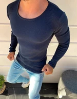 Men's dark blue sweater WX1608