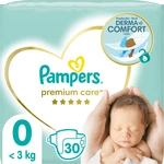 Pampers Premium Care Size 0 jednorazové plienky < 3kg 30 ks