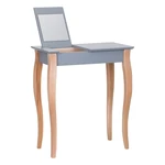 Sivý toaletný stolík so zrkadlom Ragaba Dressing Table, dĺžka 65 cm