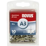 Novus 110057020 slepý nit (Ø x d) 3 mm x 10 mm  hliník  hliník  70 ks