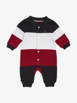 Červeno-modré dětské pruhované body Tommy Hilfiger