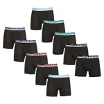 Gianvaglia 10PACK pánské boxerky černé (GVG-5012) XL