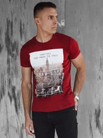 Men's Burgundy T-Shirt Dstreet