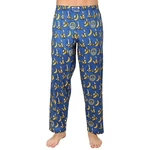 Yellow-Blue Men's Patterned Styx Pajama Bottoms