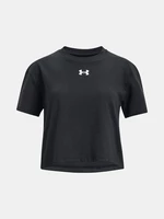 Black Girly Under Armour Sportstyle Crop Top