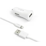 Adaptér do auta FIXED 1x USB, 2,4A + Lightning kabel (FIXCC-UL-WH) biely nabíjačka do auta • Lightning • výstupný prúd 2,4 A • 1m odnímateľný kábel • 