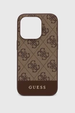 Puzdro na mobil Guess iPhone 15 Pro 6.1" hnedá farba