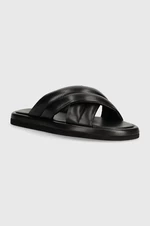 Kožené pantofle Gant Clareha dámské, černá barva, 28561578.G00