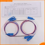 5 Pcs/lot Fiber Optic FBT Splitter SC UPC 1x2 With Connector 0.9mm Unbalanced Coupler Optional Split Ratio 10/90 45/55 20/80