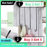 1/3/5PCS Wreath Door Hanger Hanging Hook Punch Free Door Hanger Removable Storage Rack Organizer For Christmas Wreath Coat Bag