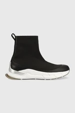 Sneakers boty Calvin Klein Sock Boot černá barva