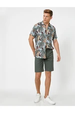 Koton Adjustable Rope Belt Woven Shorts