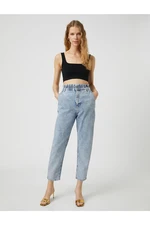 Koton Jeans with Elastic Waist High Waist - Baggy Jeans