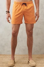 AC&Co / Altınyıldız Classics Men's Orange Standard Fit Quick Dry Swimwear Marine Shorts.