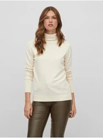 Women's cream turtleneck VILA Vijeneve - Women