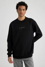 DEFACTO Regular Fit Printed Long Sleeve Sweatshirt