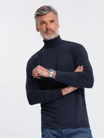 Ombre Men's turtleneck longsleeve - navy blue