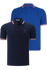 DUAL SET T8594 DEWBERRY MENS T-SHIRT-NAVY BLUE- SX