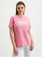 Pink Women's T-Shirt Guess Dalya - Women