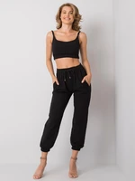 Black two-piece tracksuit