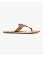 Brown Women's Leather Flip-Flops Tommy Hilfiger Essential Leather - Women