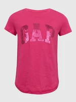 GAP Children's T-shirt with metallic logo - Girls