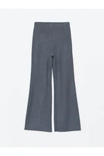 LC Waikiki Straight Wide Leg Women's Knitwear Trousers with Elastic Waist