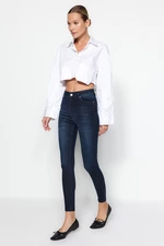 Trendyol Navy Blue High Waist Skinny Jeans