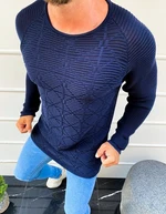 Dark blue men's sweater WX1601