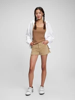 GAP Teen Shorts High Rise Khaki Washwell - Girls