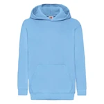 Blue children's sweatshirt Classic kangaroo Fruit of the Loom