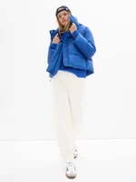 Blue women's jacket GAP big puff crop