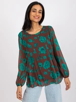 Light brown women's cotton blouse