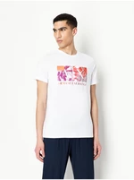 White Mens T-Shirt Armani Exchange - Men