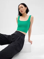 Green women's crop top GAP