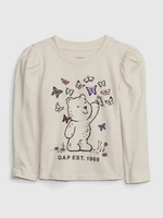 Creamy girly T-shirt with GAP print