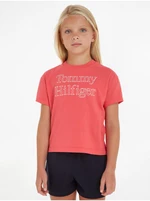 Dark pink girly T-shirt Tommy Hilfiger - Girls